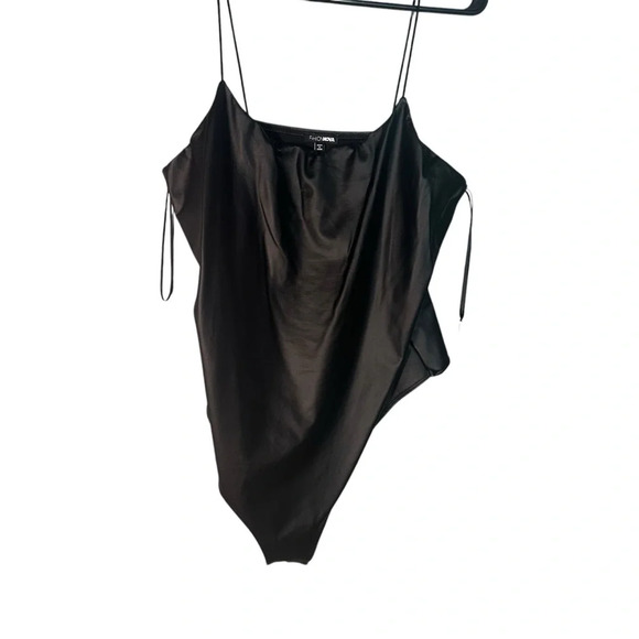 Fashion Nova Tops - Fashion Nova Pleather Bodysuit